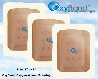 OxyBand 7 x 9 inch Wound Care Dressing - CLICK TO LEARN